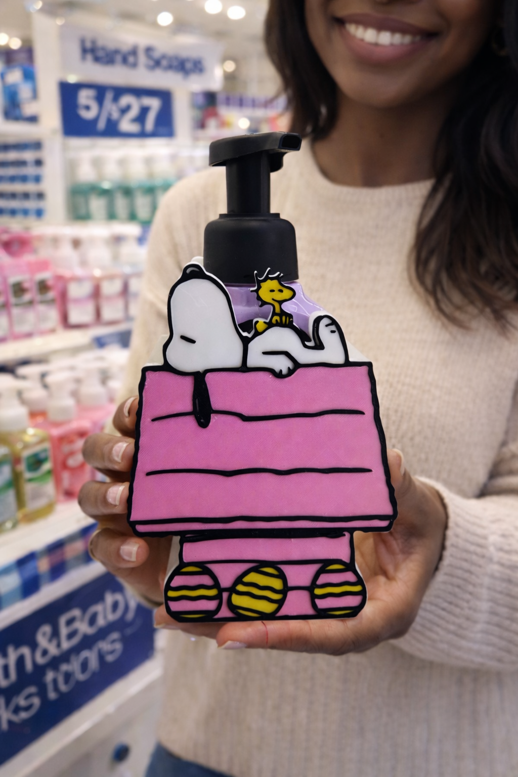 Snoopy Bath & body Works soap holder
