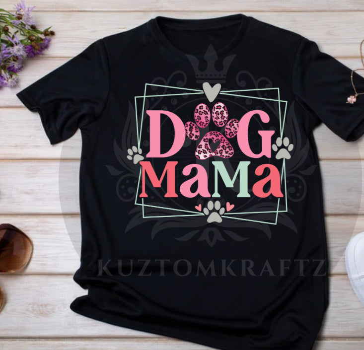 Dog mama DTF transfer