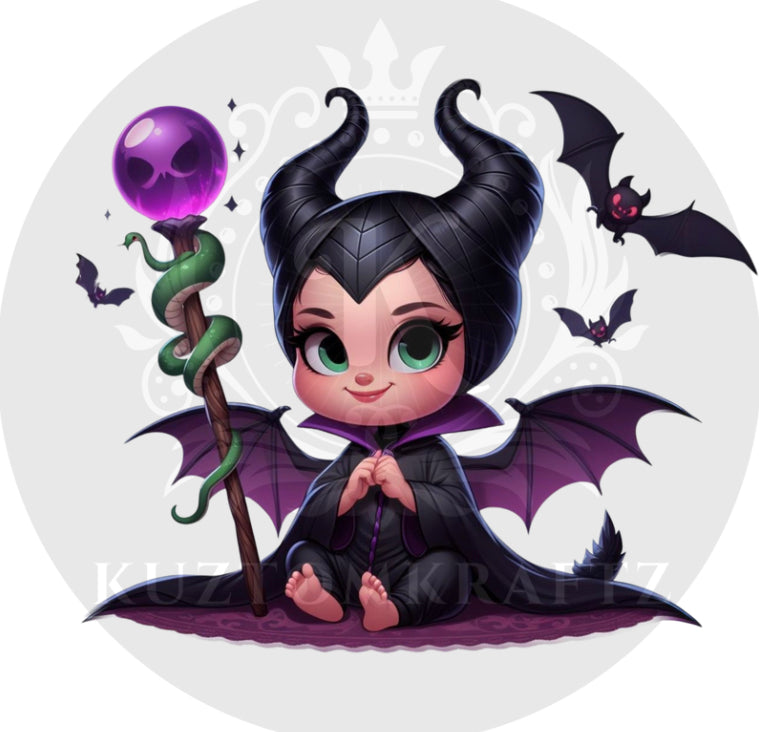 Glitter DTF evil M