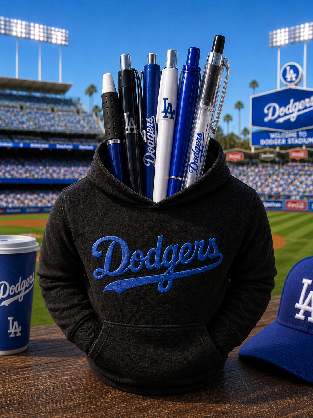 Hoodie pencil holder