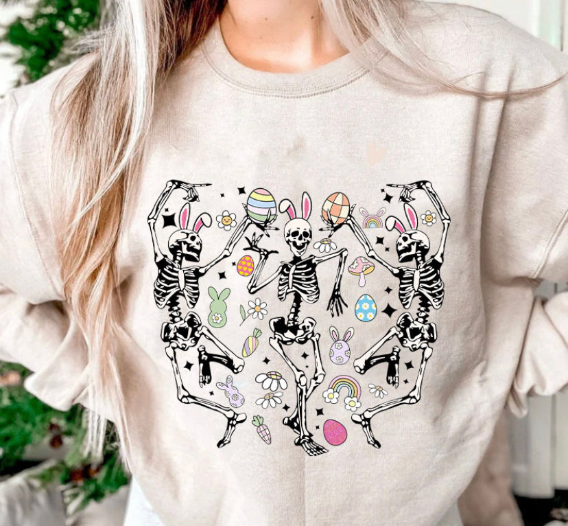 Skeleton Easter DTF transfers
