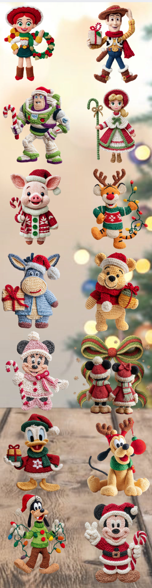 150in premade holiday crochet gangsheet