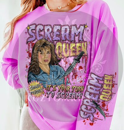Scream queen dtf transfer sets
