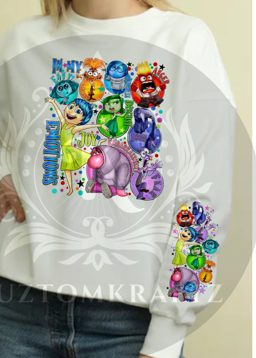 Emotions DTF transfers with sleeve print