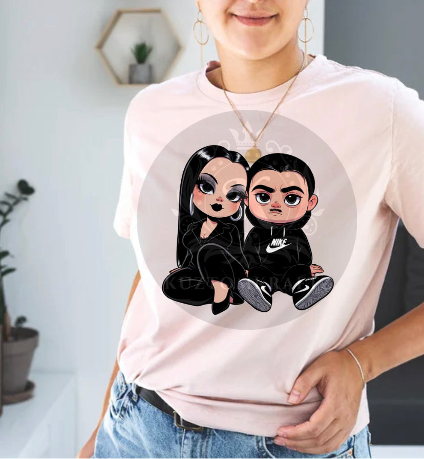 Cute gothic couple M&G DTF Transfers