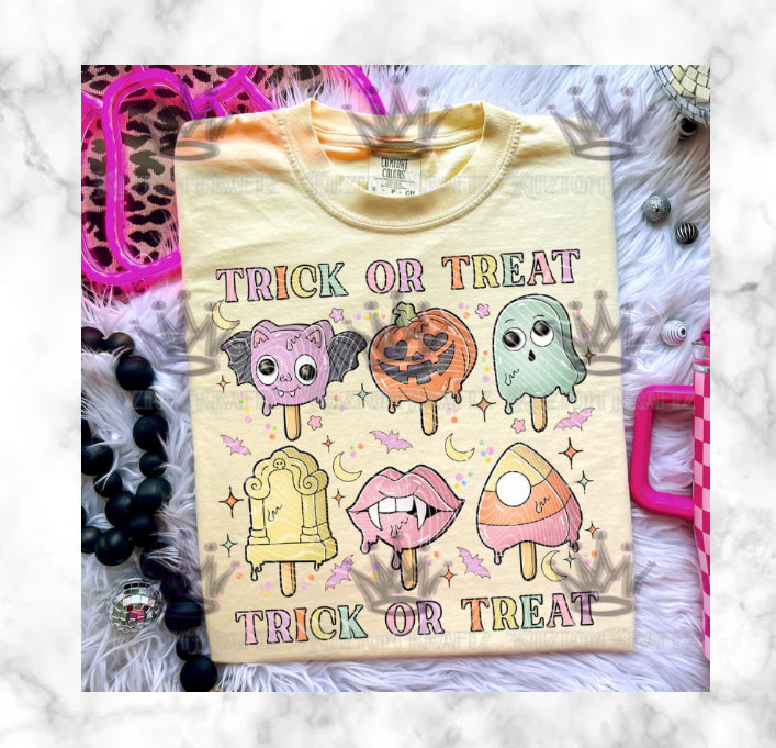 Popsicle characters DTF transfers ￼