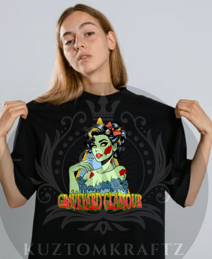 Graveyard glamour DTF transfer
