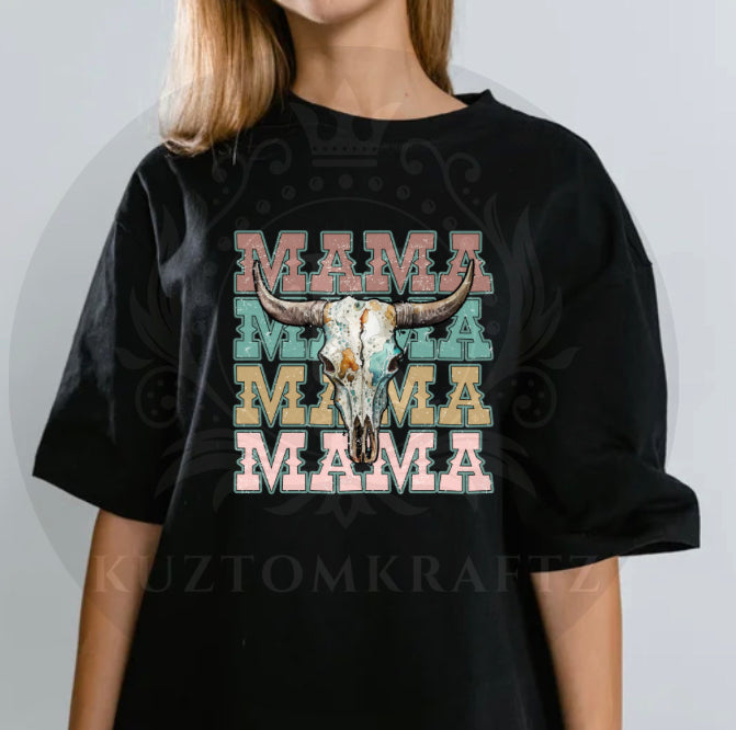 Mama western DTF transfer