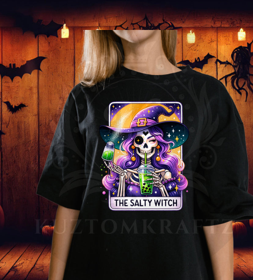 The salty witch dtf transfers