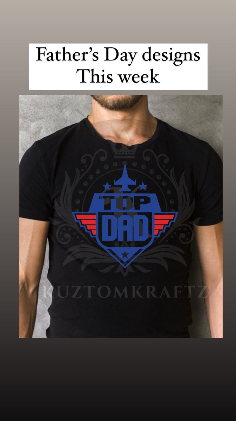 Top dad dtf transfer