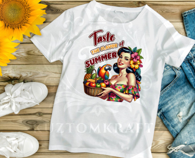 Taste the flavor of summer dtf transfer