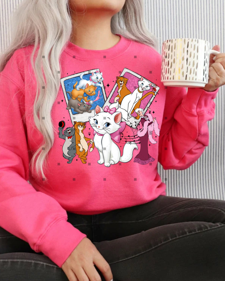 Aristocats Polaroid DTF transfers