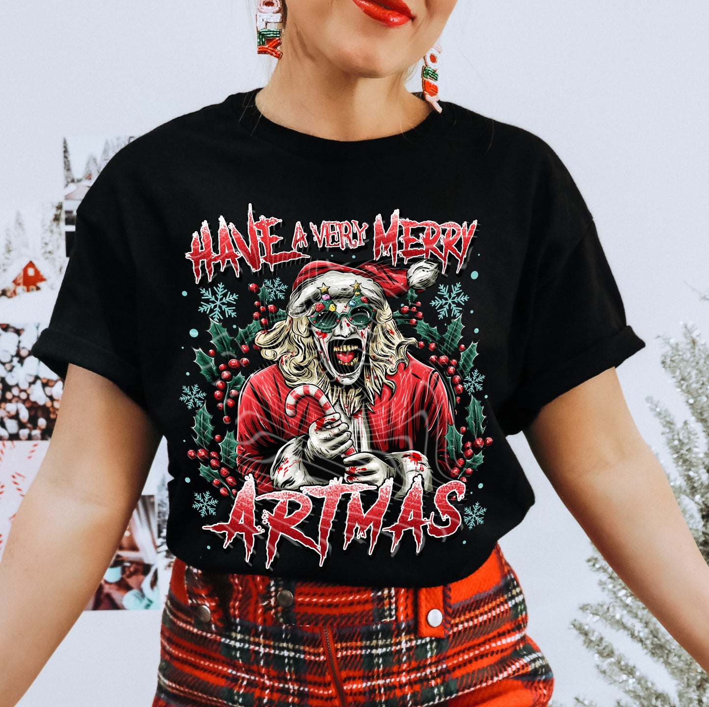 HAVE A VERY MERRY ARTMAS DTF TRANSFER